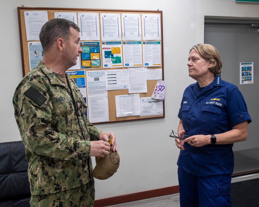 U.S. Coast Guard Commandant Visits Sembawang Naval Instillation