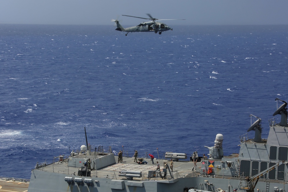 Abraham Lincoln Carrier Strike Group Conducts Helicopter Visit, Board, Search and Seizure Exercise in the Philippine Sea