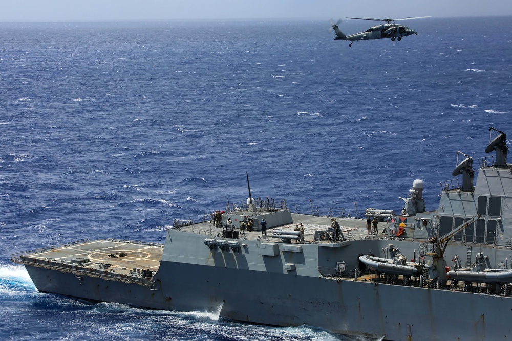 Abraham Lincoln Carrier Strike Group Conducts Helicopter Visit, Board, Search and Seizure Exercise in the Philippine Sea