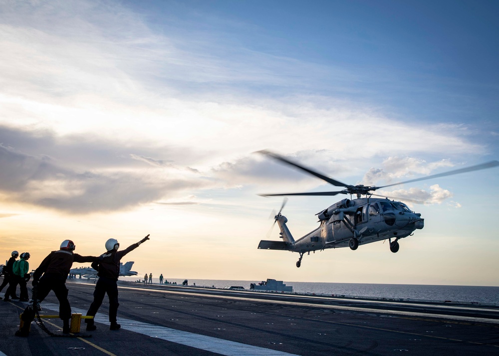 Flight operations aboard USS George H.W. Bush (CVN 77) during COMPTUEX