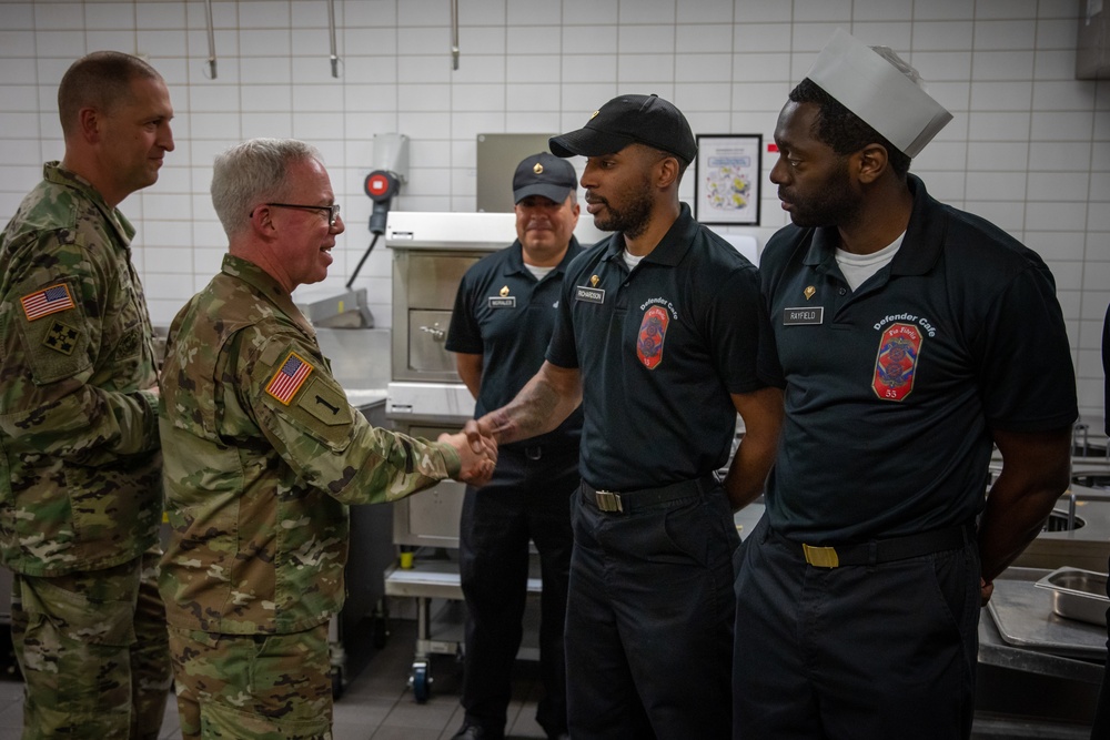 247th Army birthday cake cutting ceremony