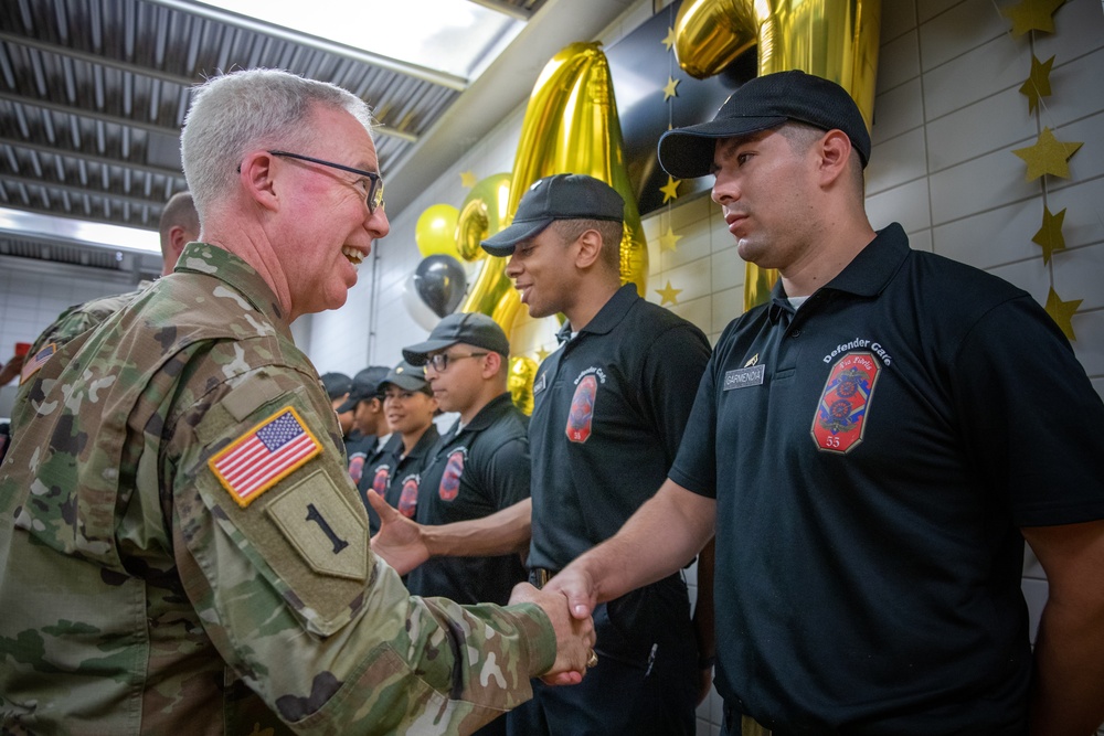 247th Army birthday cake cutting ceremony