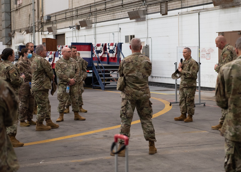 Rising 6, Top 3, and CGO Councils Give Back to 102nd IW Airmen