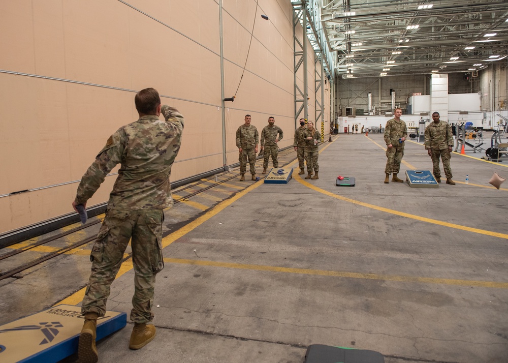 Rising 6, Top 3, and CGO Councils Give Back to 102nd IW Airmen