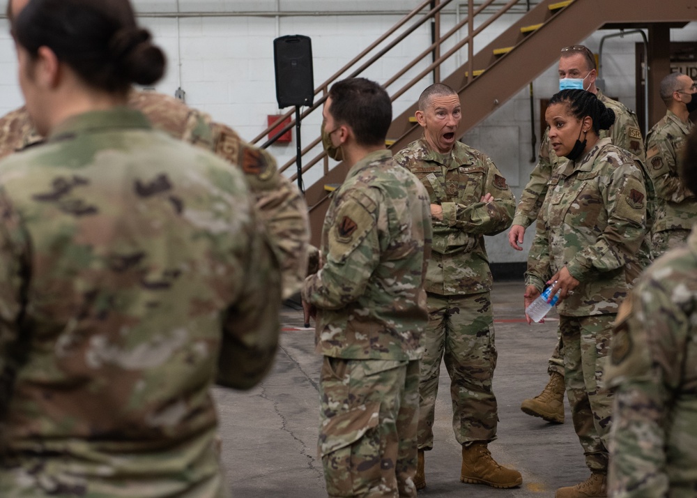 Rising 6, Top 3, and CGO Councils Give Back to 102nd IW Airmen