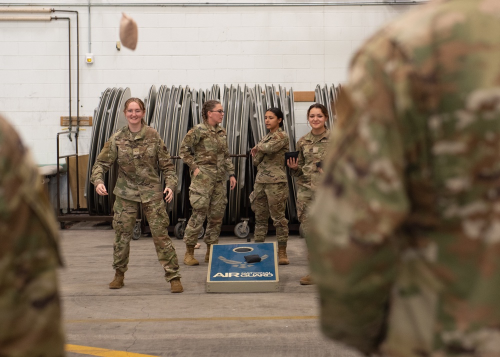 Rising 6, Top 3, and CGO Councils Give Back to 102nd IW Airmen