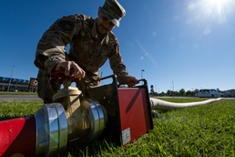 52 CES ensures base fire suppression systems are ready for action