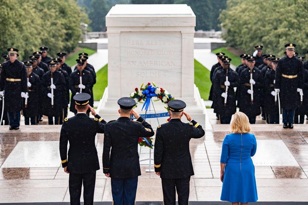 U.S. Army 247th Birthday Wreath-Laying at the Tomb of the Unknown Soldier