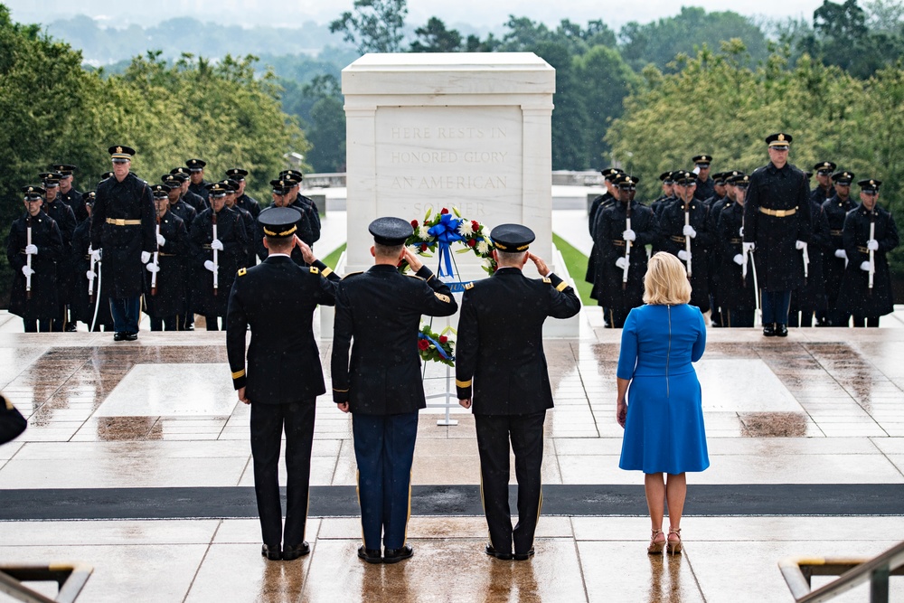 U.S. Army 247th Birthday Wreath-Laying at the Tomb of the Unknown Soldier