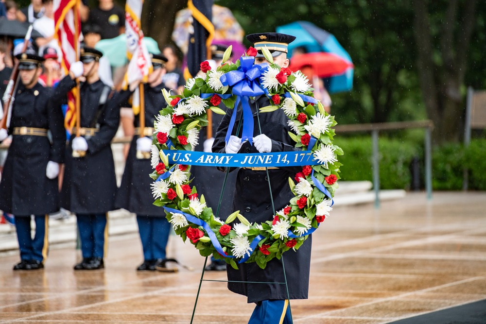 U.S. Army 247th Birthday Wreath-Laying at the Tomb of the Unknown Soldier