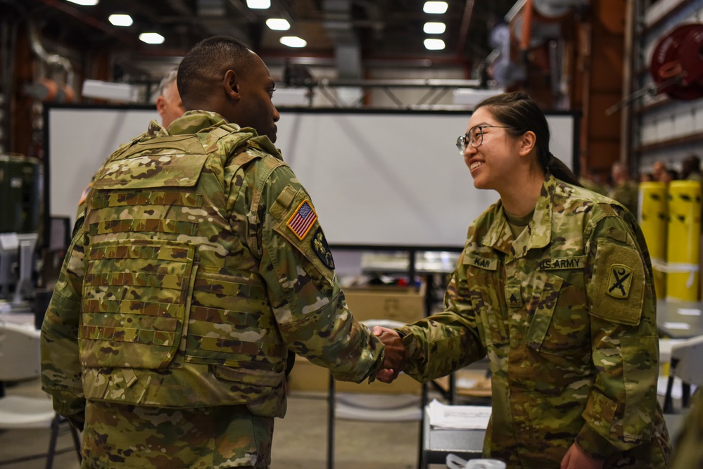 South Carolina National Guard Leadership visit the 218th MEB During War Fighter Exercise