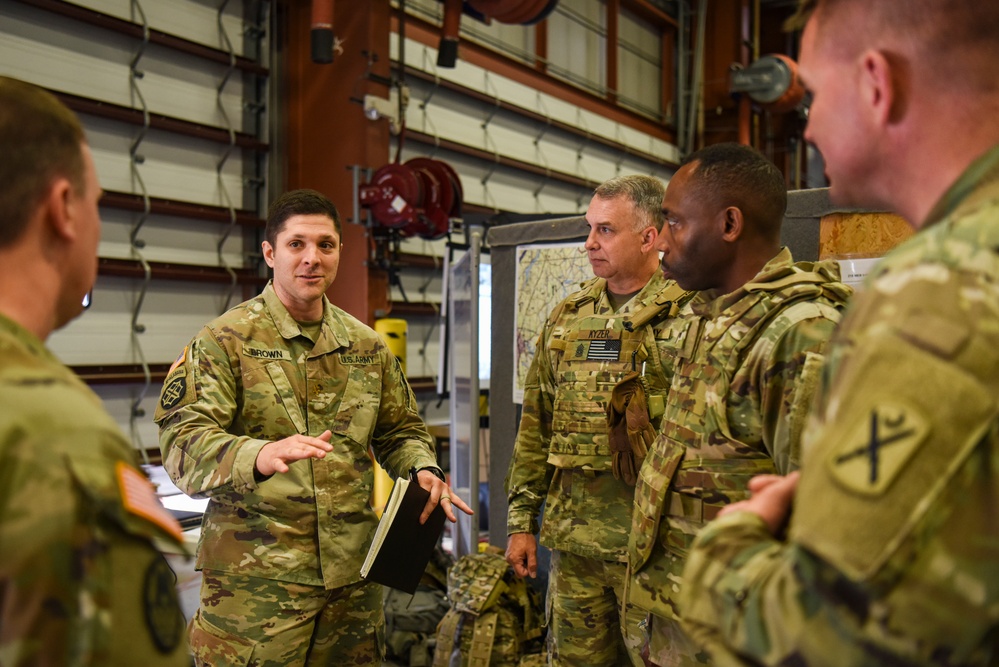 South Carolina National Guard Leadership visit the 218th MEB During War Fighter Exercise