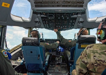 732nd Airlift Squadron C-17 Low Level Maneuvers