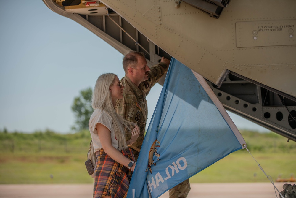 The Oklahoma National Guard bid farewell to Task Force Lexington