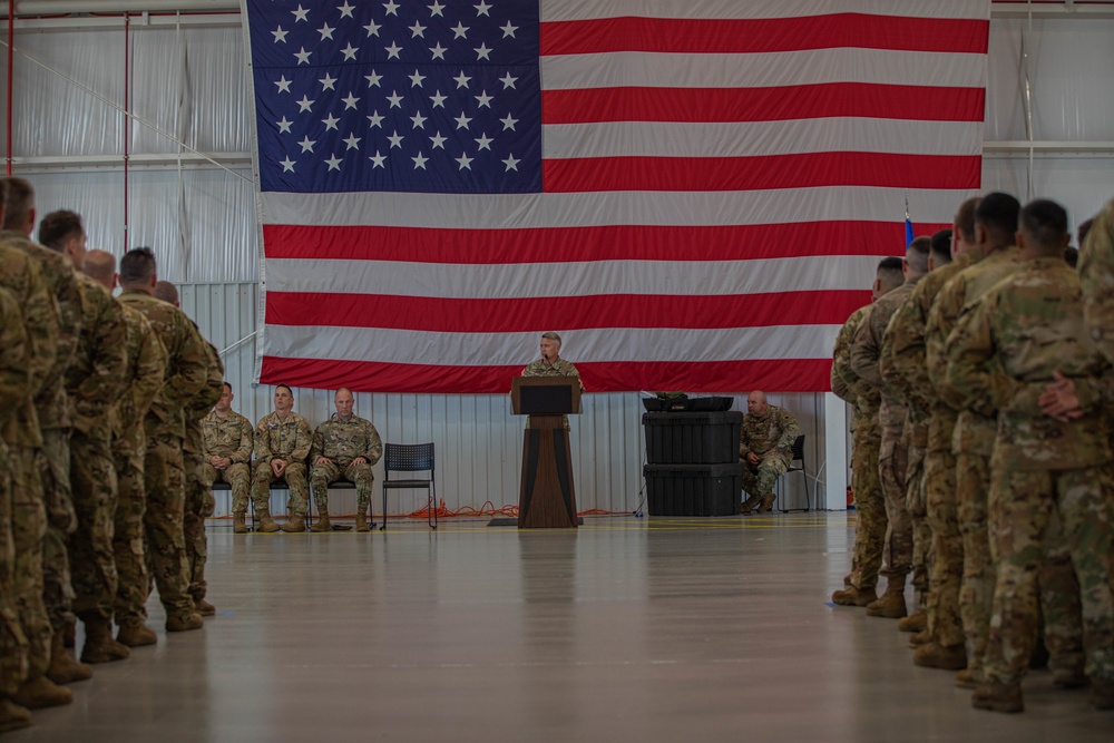 The Oklahoma National Guard bid farewell to Task Force Lexington