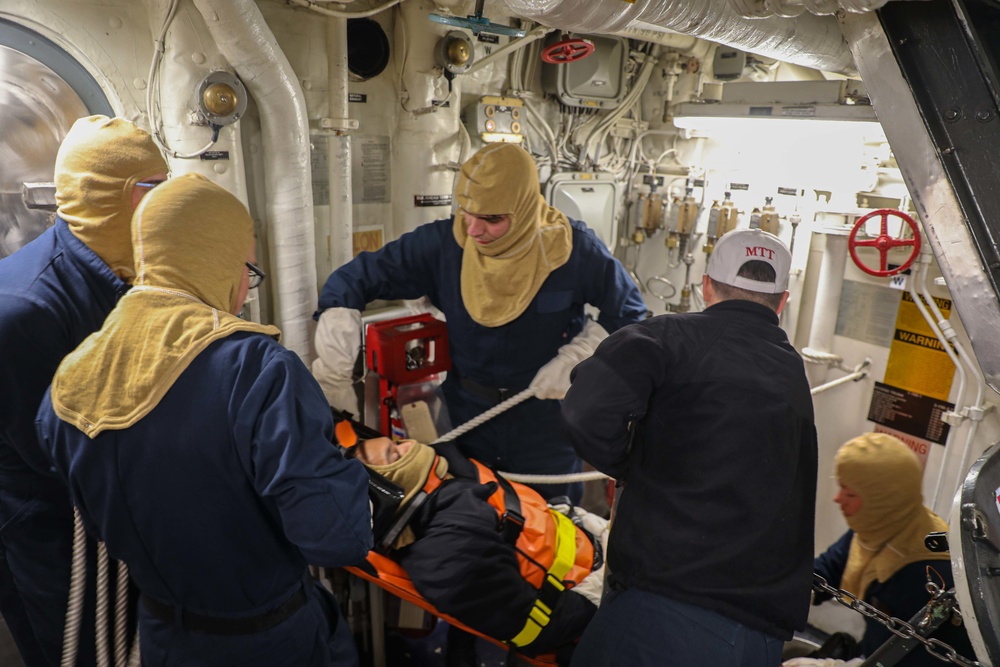 USS Gravely (DDG 107) Conducts a General Quarters Drill in the Atlantic Ocean, June 13, 2022