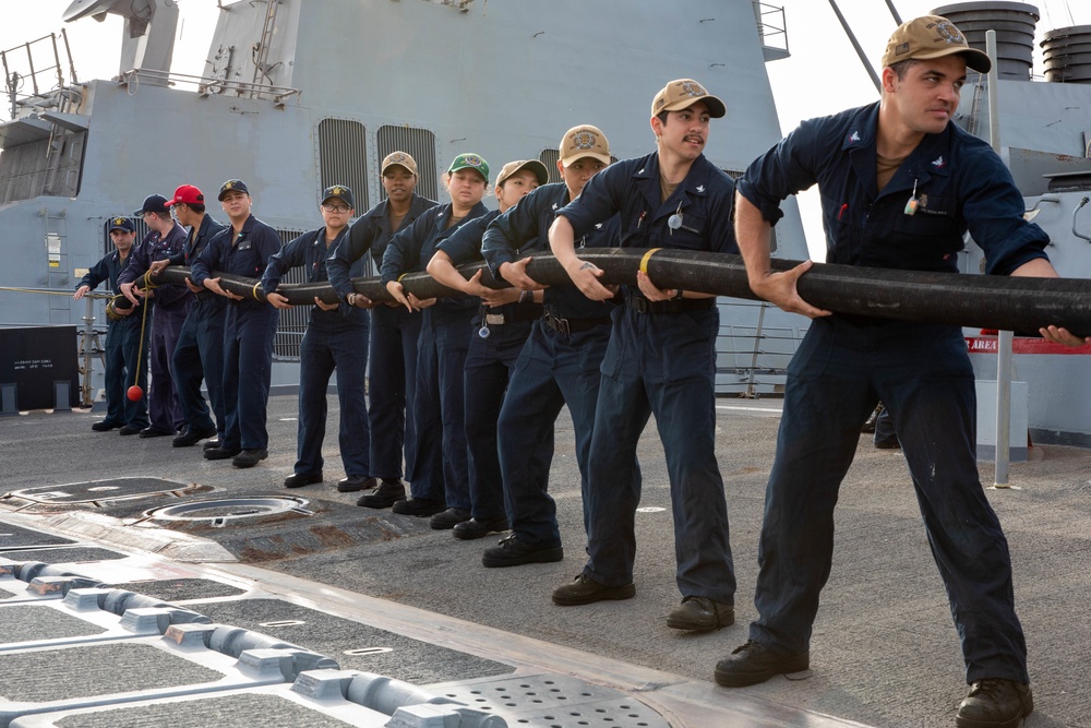 The USS Bainbridge is on a scheduled deployment in the U.S. Naval Forces Europe area of operations, employed by U.S. Sixth Fleet to defend U.S., Allied and Partner interests.