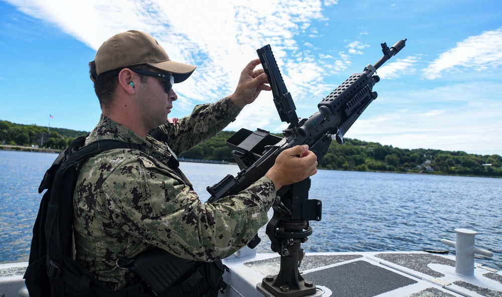 SUBASE New London and its Naval Security Force participated on the Thames river in the Navy-wide Exercise Citadel Protect