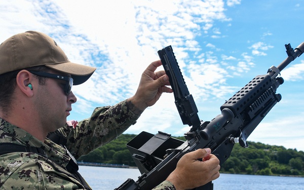 SUBASE New London and its Naval Security Force participated on the Thames river in the Navy-wide Exercise Citadel Protect