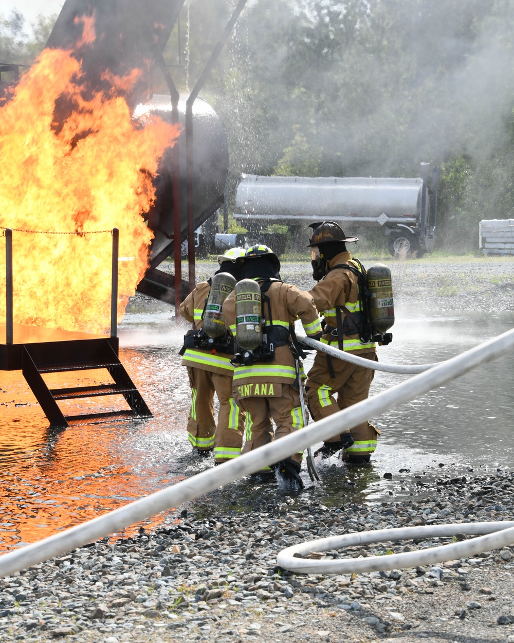 316th CES brings the heat for quarterly fire training