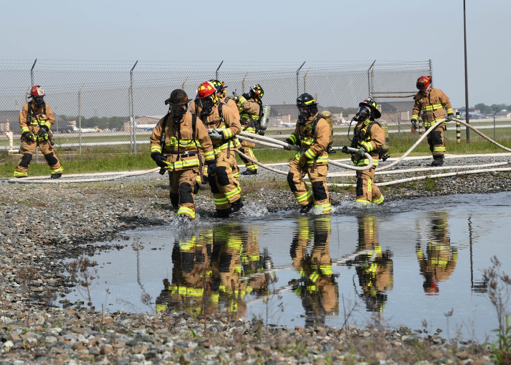 316th CES brings the heat for quarterly fire training