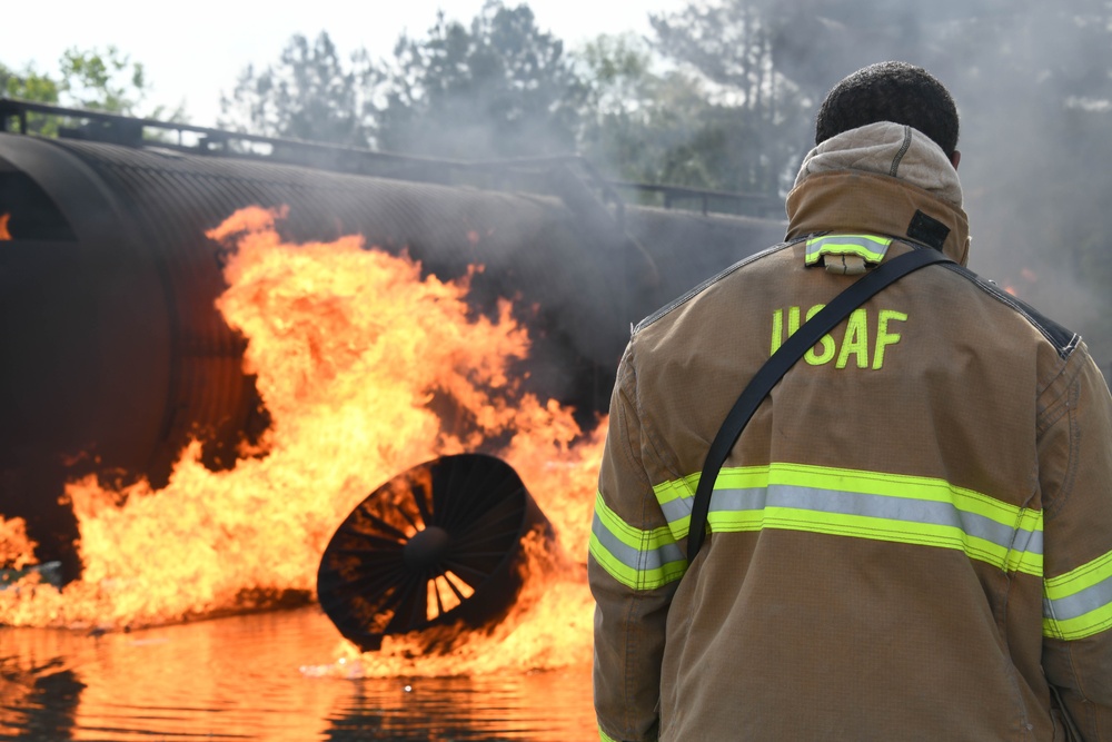 316th CES brings the heat for quarterly fire training