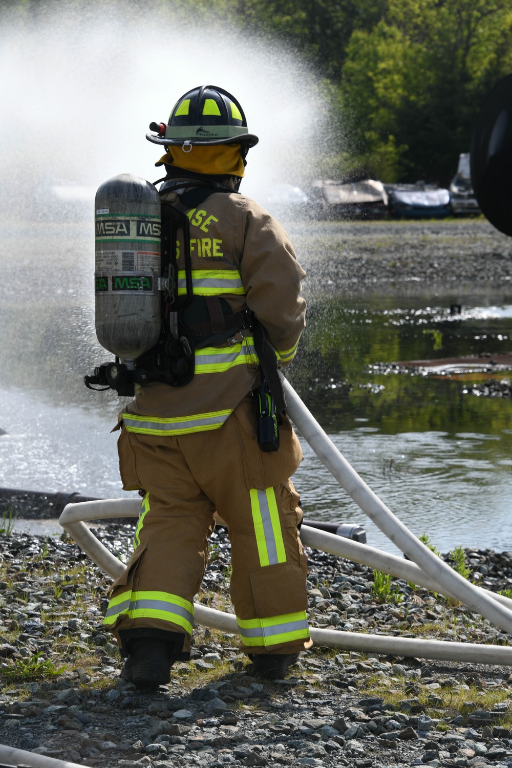 316th CES brings the heat for quarterly fire training