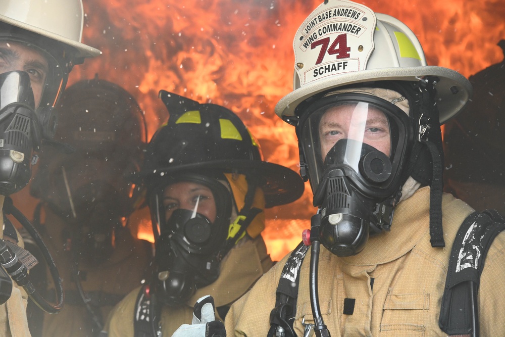 316th CES brings the heat for quarterly fire training