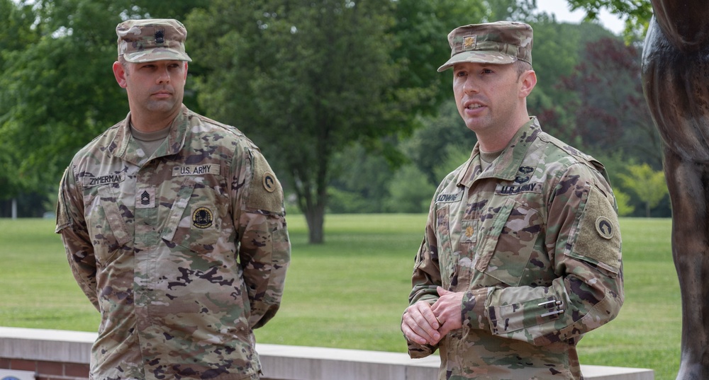 Maj. Ladwig PCS award ceremony