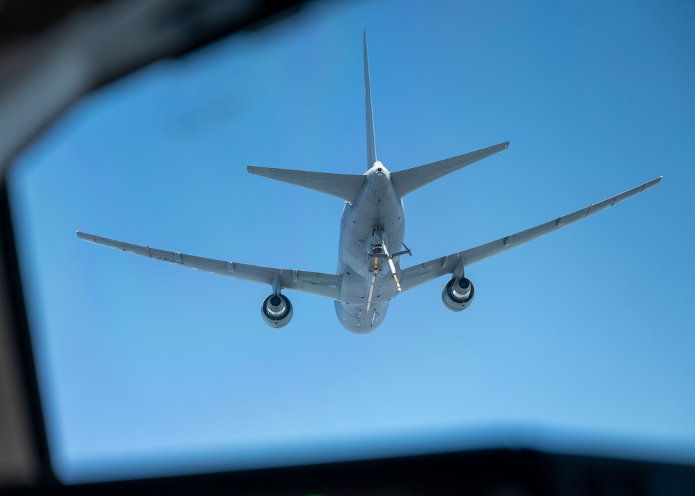 916th ARW KC-46 aerial refuels Blue Angels