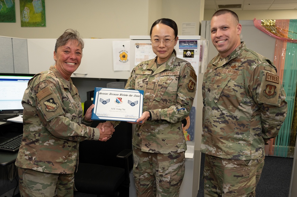 CPTS Airman receives BTZ promotion