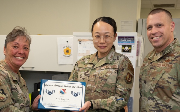CPTS Airman receives BTZ promotion