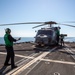 USS Leyte Gulf (CG 55) conducts flight quarters.