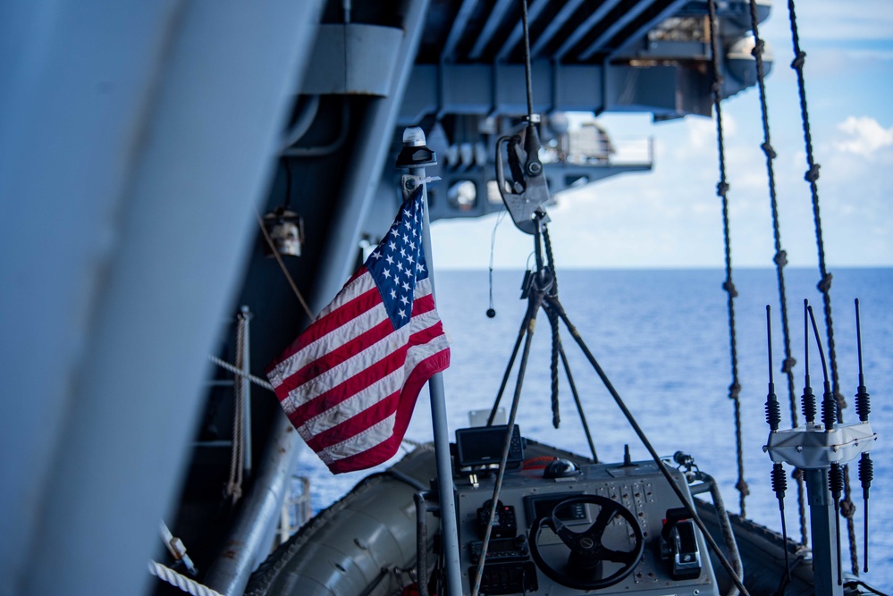 USS Ronald Reagan (CVN 76) conducts small boat operations