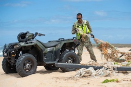 Pacific Missile Range Facility (PMRF) Conducts Beach Clean-up for Earth Day