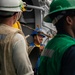 USS Leyte Gulf refueling at sea.