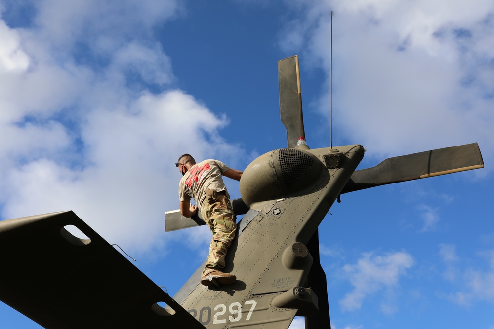 126th and 189th Aviation Regiments participate in medevac training operation