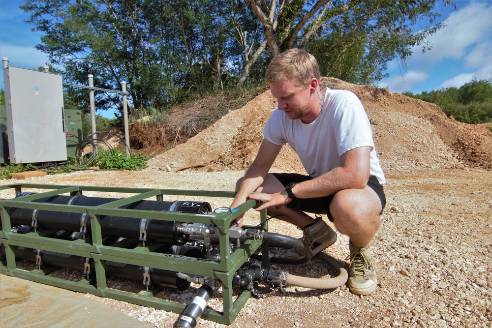 Army DEVCOM Graywater Waste Recycling Prototype Demonstration with EODMU5during Valiant Shield 2022