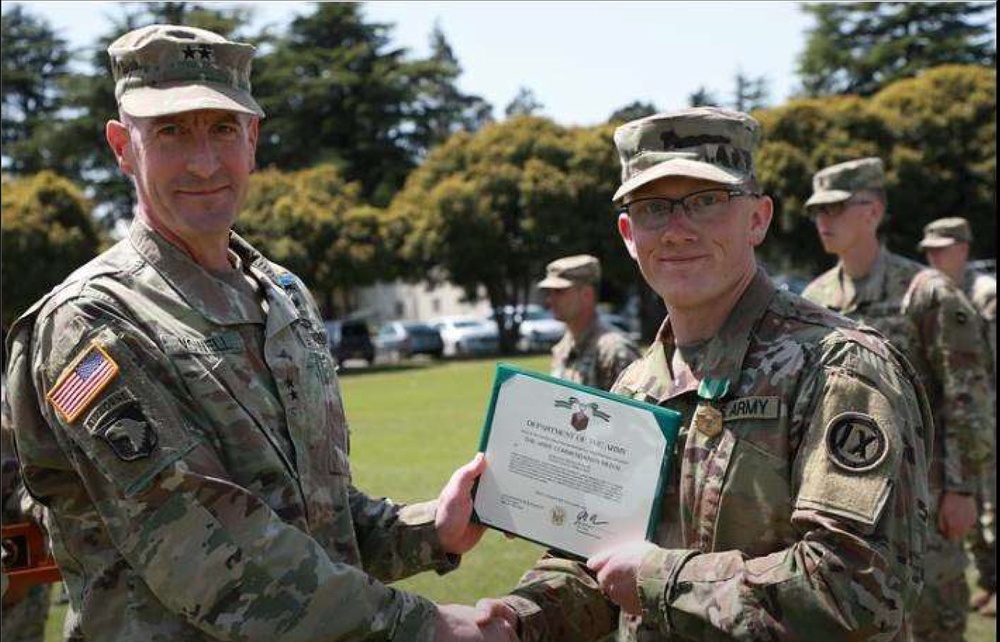 9th MSC Sgt. Thomas Hunt Claims Expert Soldier Badge