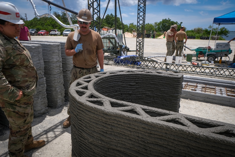 3D Concrete Printing Operational Demonstration During Valiant Shield 2022