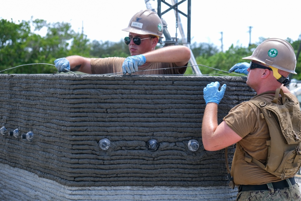 3D Concrete Printing Operational Demonstration During Valiant Shield 2022