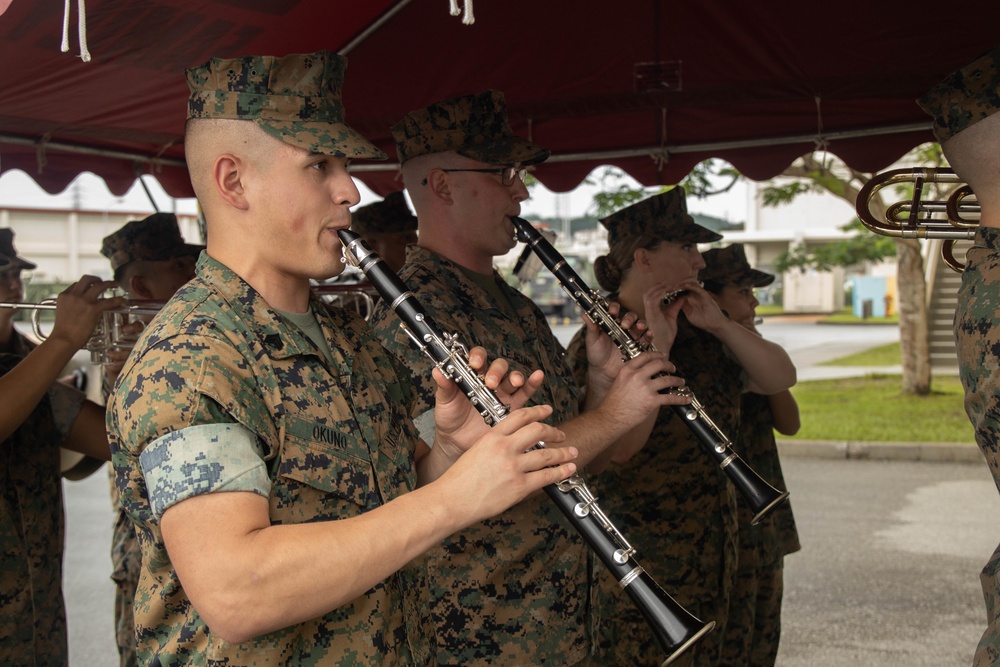 3rd Landing Support Battalion conducts a change of command ceremony