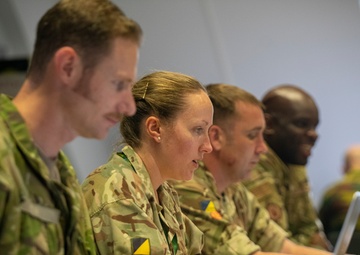 Multinational logistics: EUCOM Control Center-Ukraine/International Donor Coordination Centre at Patch Barracks, Germany