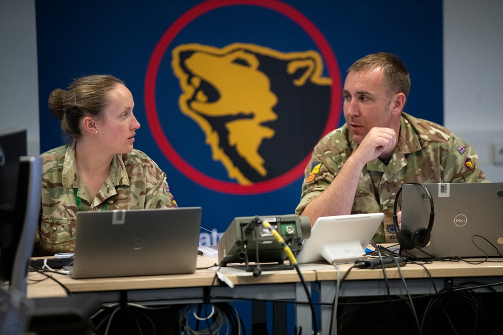 Multinational logistics: EUCOM Control Center-Ukraine/International Donor Coordination Centre at Patch Barracks, Germany