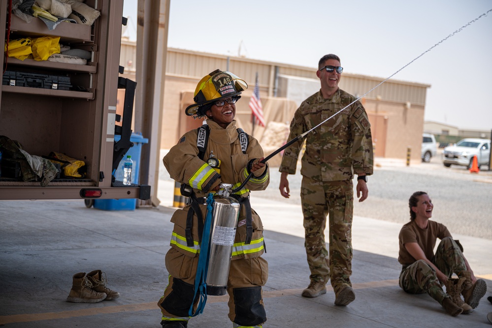 386th ECES Fire Department hosts open house