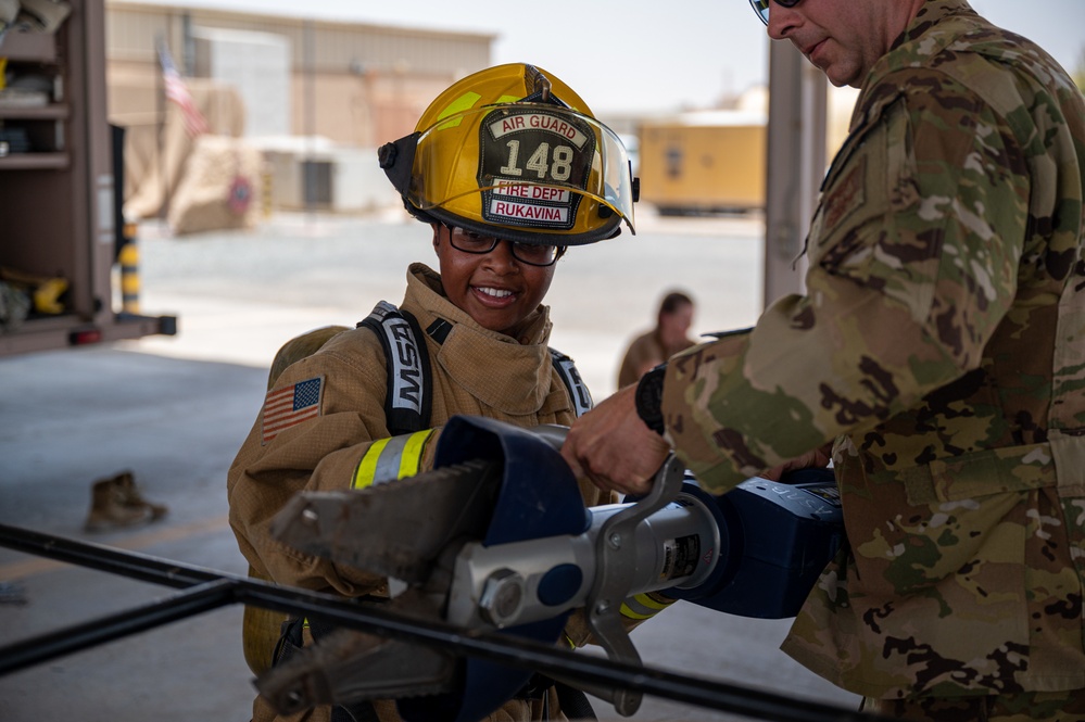 386th ECES Fire Department hosts open house