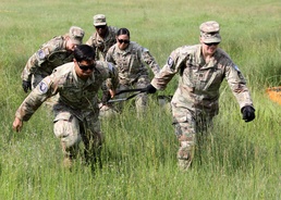 Task Force Med Soldiers compete in Crusader Challenge during Kosovo deployment