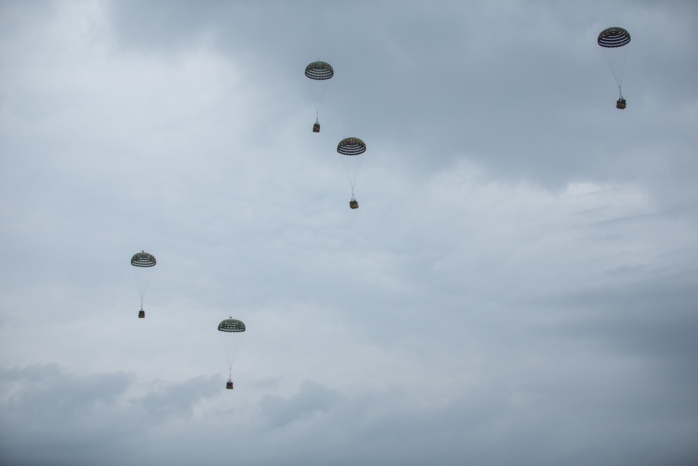 CLB-4 Marines conduct Air Delivery Operations during Exercise Shinka 22.1