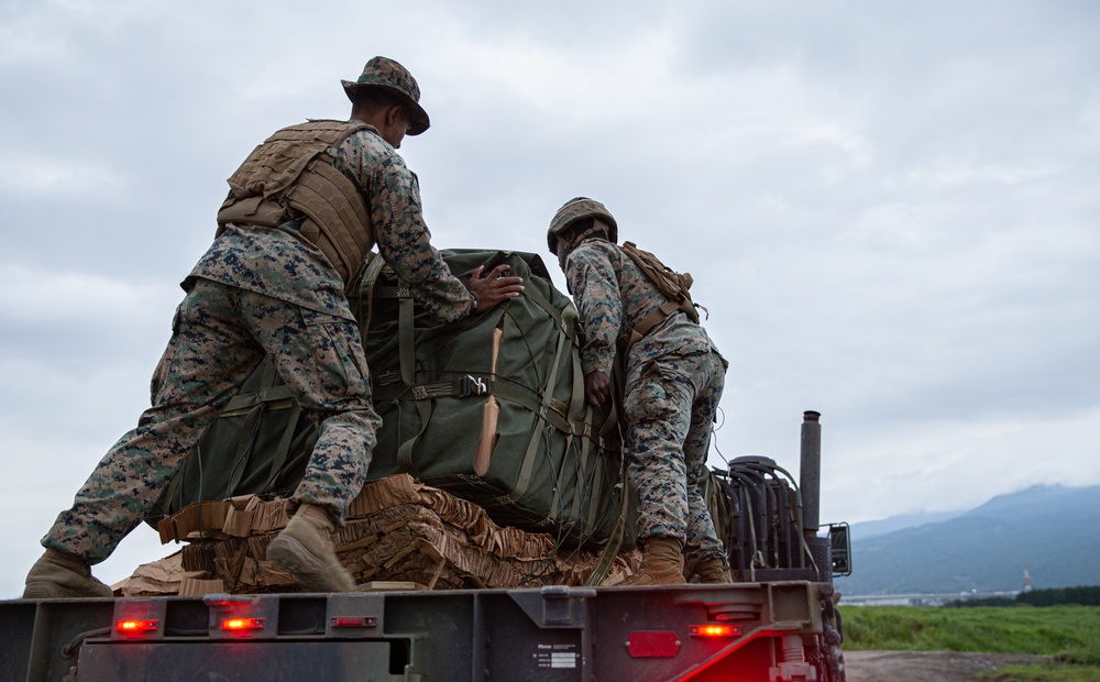 CLB-4 Marines conduct Air Delivery Operations during Exercise Shinka 22.1