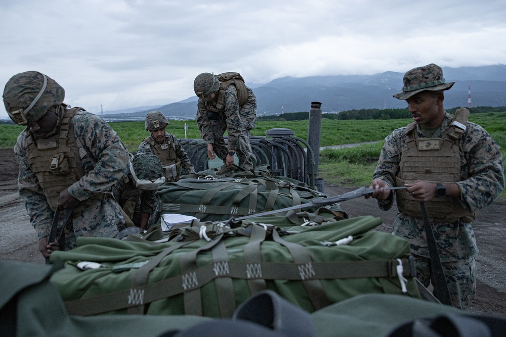CLB-4 Marines conduct Air Delivery Operations during Exercise Shinka 22.1